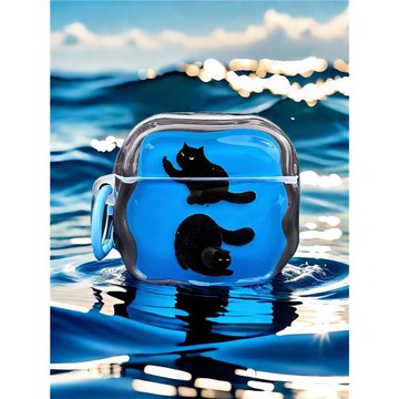 A tong shell小眾ins風表情貓咪適用蘋果AirPodsPro第二代耳機保護套4代可愛個性掛飾無線藍牙耳機殼pro3創意