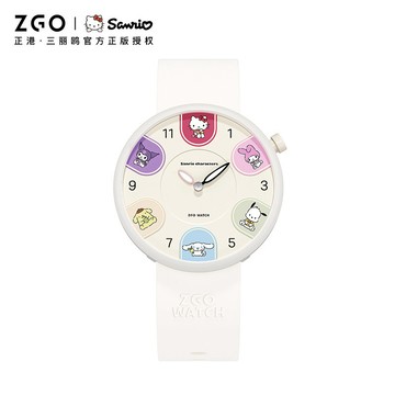 三麗鷗 Zgo x Sanrio 傢庭手錶兒童女孩防水電子可愛 Melody Kuromi 禮物手錶 2507