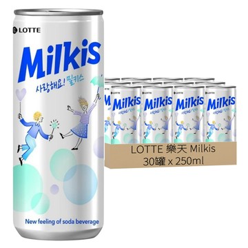 LOTTE 樂天 Milkis 優格風味碳酸飲  250ml  30罐