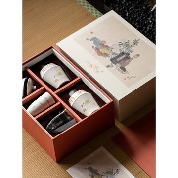 兩套以上價優人間有味陶瓷茶具套組蓋碗整套家用公司禮品禮盒裝