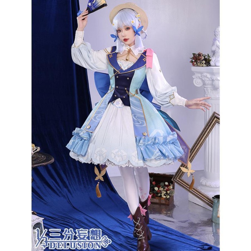 原神 神里綾華 三分妄想 コスプレ 衣装 Mサイズ 靴-