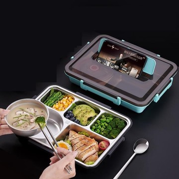 便當盒 德國飯盒分隔型保溫304不銹鋼上班族便攜小學生兒童分格便當餐盒 免運 開發票