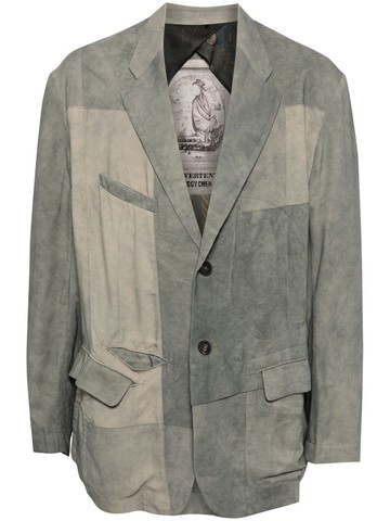 Ziggy Chen - silk blend shirt - men - Cupro/Cupro/Viscose/Elastane/Cotton/Silk - 46 - Grey