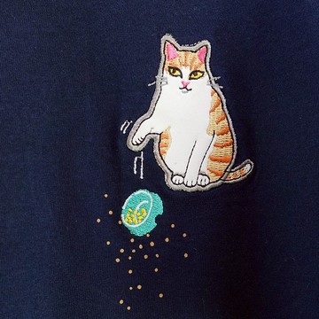 Urb.【罐罐貓】拼接上衣