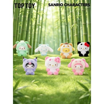 <蛋黃限定>📊隔日到貨🌈 TOPTOY 三麗鷗家族彩色熊貓系列毛絨掛飾 盒玩 確認款 凱蒂貓 酷洛米 全新現貨
