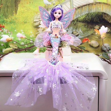 【樂貝兒優選】熱賣美人魚娃娃人魚公主套裝洋娃娃玩具六一兒童女生換裝玩偶禮物