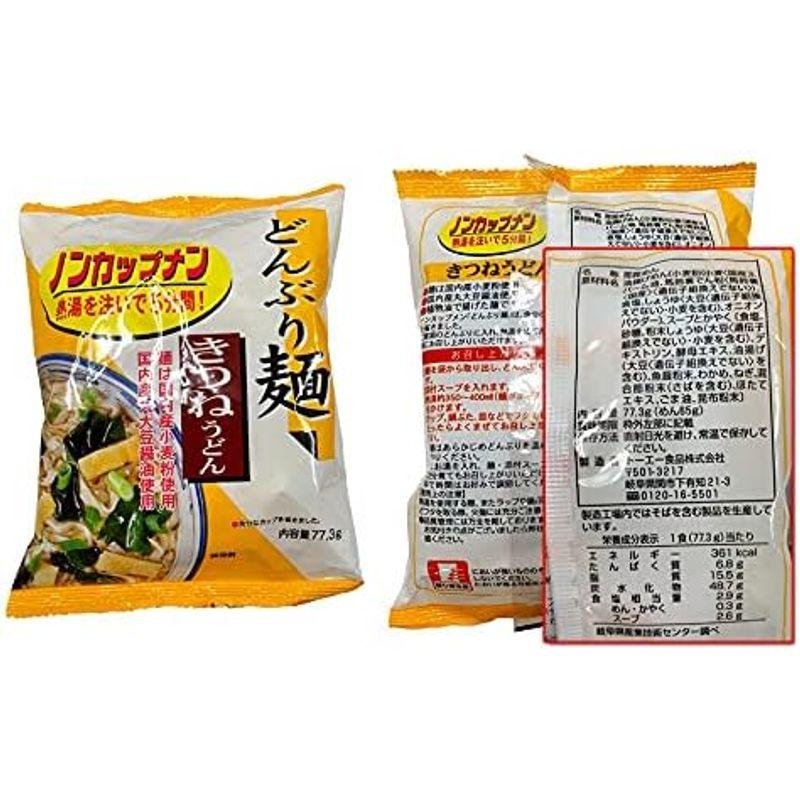 トーエー どんぶり麺・きつねうどん 77.3g １ケース（24入）