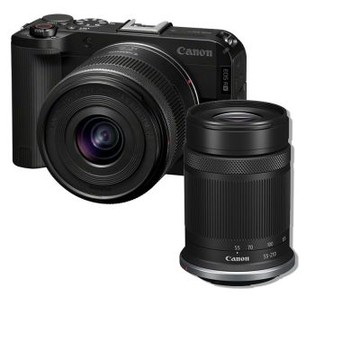 【Canon】EOS R50 V+RF-S14-30mm STM PZ+RF-S55-210mm STM (平行輸入)-黑色