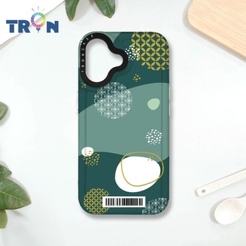 TRON IPHONE 16 日系和風圓點銅錢招財系列 防摔 MAGSAFE 磁吸 太空載具殼 透白 手機殼