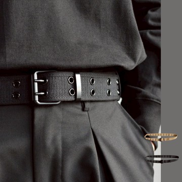 台灣現貨 韓風 高品質  基礎款  雙扣  帆布腰帶  寬版  厚帆布 純色  belt  36腰以內