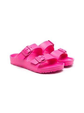 Birkenstock Kids - Arizona buckled sandals - kids - Rubber/Polyamide/Polyamide - 31 - Pink