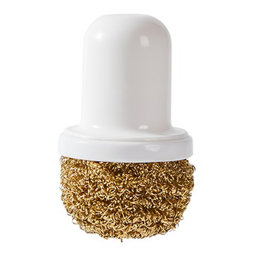 手柄鋼絲球刷 優質耐用PP防刮塗層鋼絲 直徑6x高9.9cm  2支  1組