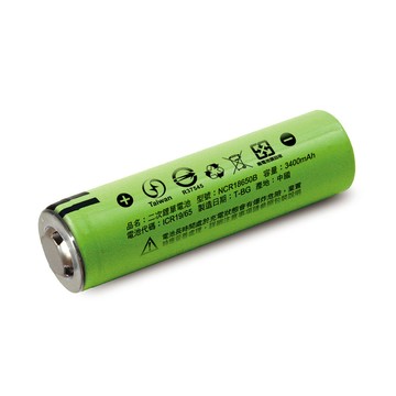 iNeno 18650高效能鋰電池 內置日本松下 3400 全新凸頭 (2入)(適用於手電筒,迷你風扇)
