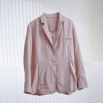 棉麻休閒西裝外套401919