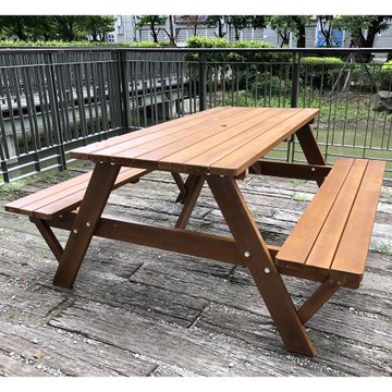 BROTHER兄弟牌6尺黃柏野餐啤酒桌