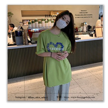 【HAO NICE 】韓國潮流 ADER ERROR 25SS 春夏新款 水紋愛心刺繡 百搭可愛短T