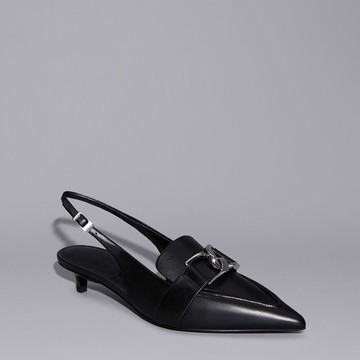 Gabine 真皮雙釦低跟鞋