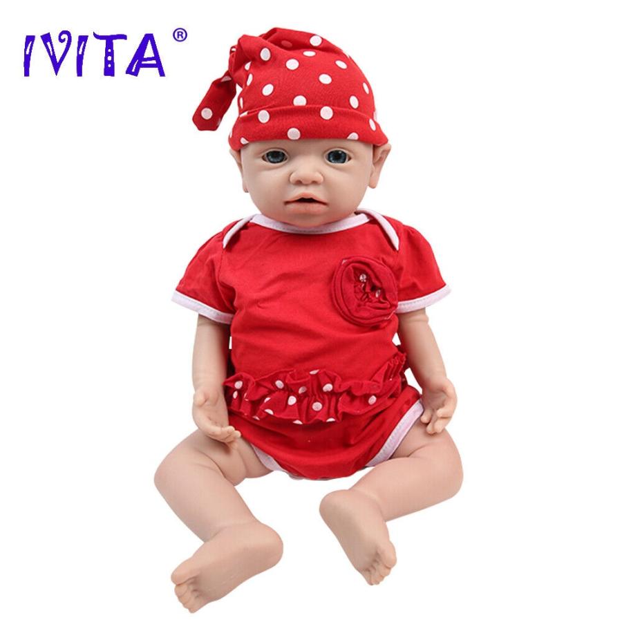 リボーンドール 19''Lifelike Girl Newborn Full Body Silicone Reborn