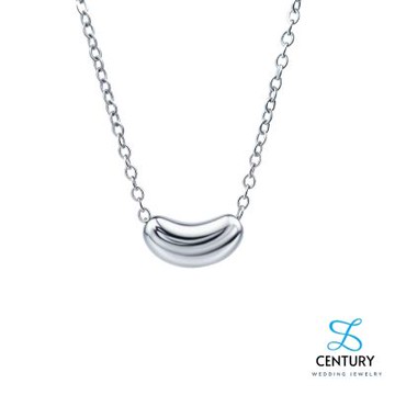 【世紀白金】Pt950鉑金項鍊 鉑金幸運豆吊墜項鍊｜簡約高雅設計