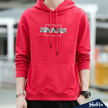 現貨【HeHa】快跑斑馬線連帽潮流長Ｔ三色