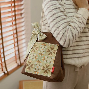 【漁夫袋】 CAMPING  / 磁磚系列 / 淺啡 拼 啡