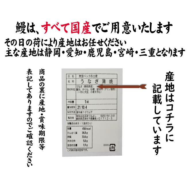 蒲焼・きも佃煮の２種類　手焼き　蒲焼４尾・きも佃煮８０ｇ　送料無料　国産うなぎ　冷蔵クール便