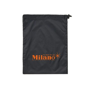 Milano logo尼龍束口袋-黑