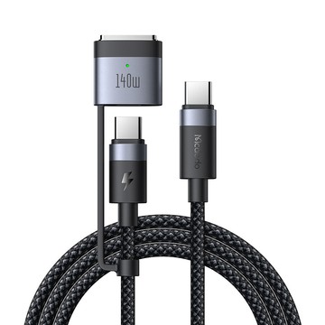 mcdodo麥多多 閃速系列140w二合一磁吸數據線c to c+magsafe3 ca014
