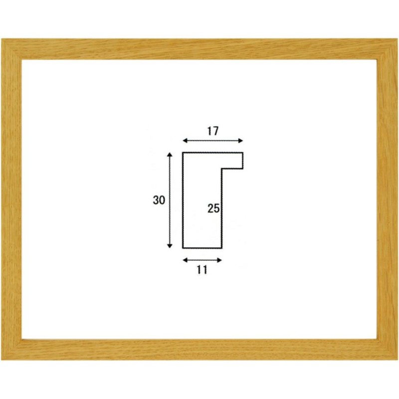 水彩用額縁 木製フレーム オーク11 サイズF4号-