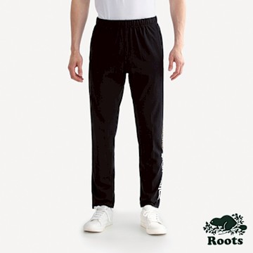 Roots 男裝-ROOTS ATHLETICS SLIM 棉褲-黑色