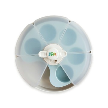 【SofyDOG】PetDreamHouse 旋轉益智慢食碗-組合-調色盤風扇-嬰兒藍 (寵物碗 藏食碗 嗅聞碗)