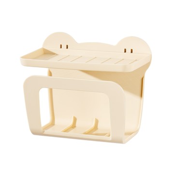 【英國FGODA】免鑽釘壁掛式濕紙巾收納架/置物架-3入