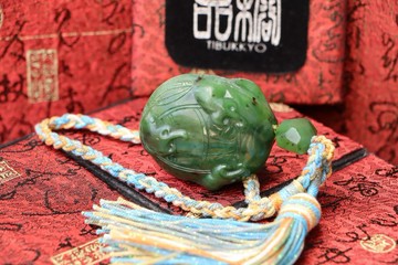 原礦天然和闐玉手把件  碧玉 聒聒招財 配飾 蛙鳴富貴  吉祥如意