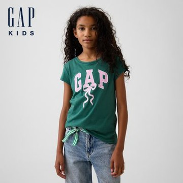 【GAP】兒童圖案T恤-綠色(911613)