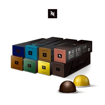 【Nespresso】 Vertuo探索組合-完美饗宴咖啡80顆組(8條/盒僅適用Nespresso Vertuo系列)