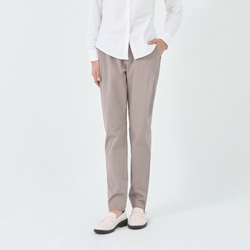 GIORDANO  女裝腰鬆緊修身休閒卡其褲 - 82 卡其色