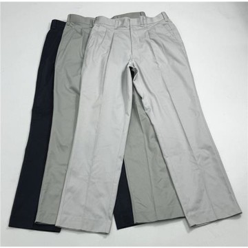 外貿日單春秋季戶外耐磨直筒休閑褲復古簡約棉質西褲滑板純色長褲