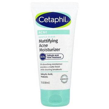Cetaphil, 溫和清潔，祛痘控油保濕霜，3 液量盎司（89 毫升）