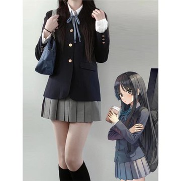 正版輕音少女jk制服秋冬套裝少女全套動漫中野梓平澤唯cos服原創