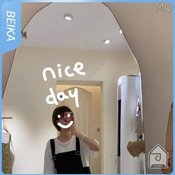 全新 ??北卡家居 熱賣墻貼 Nice day 北歐ins風英文字母貼 自拍鏡子貼紙 服裝店化妝臺裝飾牆貼紙 民宿軟裝佈