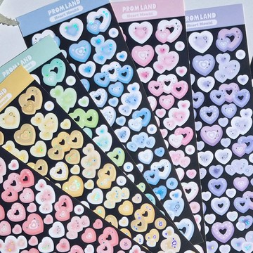 愛心模樣裝飾韓國貼紙組