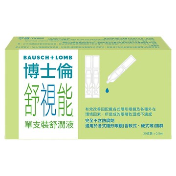 BAUSCH LOMB 博士倫 舒視能 舒潤液  15ml  1盒