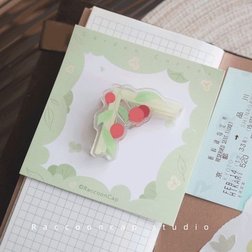 壓克力角落PP夾翹角壓平夾亞克力手賬夾繪畫夾花園角落亞克力夾