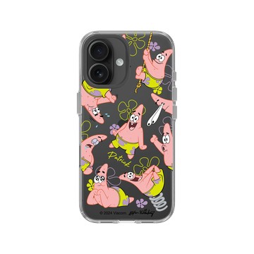 iPhone 16 Clear Case（相機按鈕） 透明 - 海綿寶寶 SpongeBob - 派大星百變表情