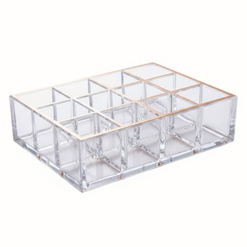 Moosy Life 目喜生活 口紅收納架 12格 台灣製  玫瑰金  1個