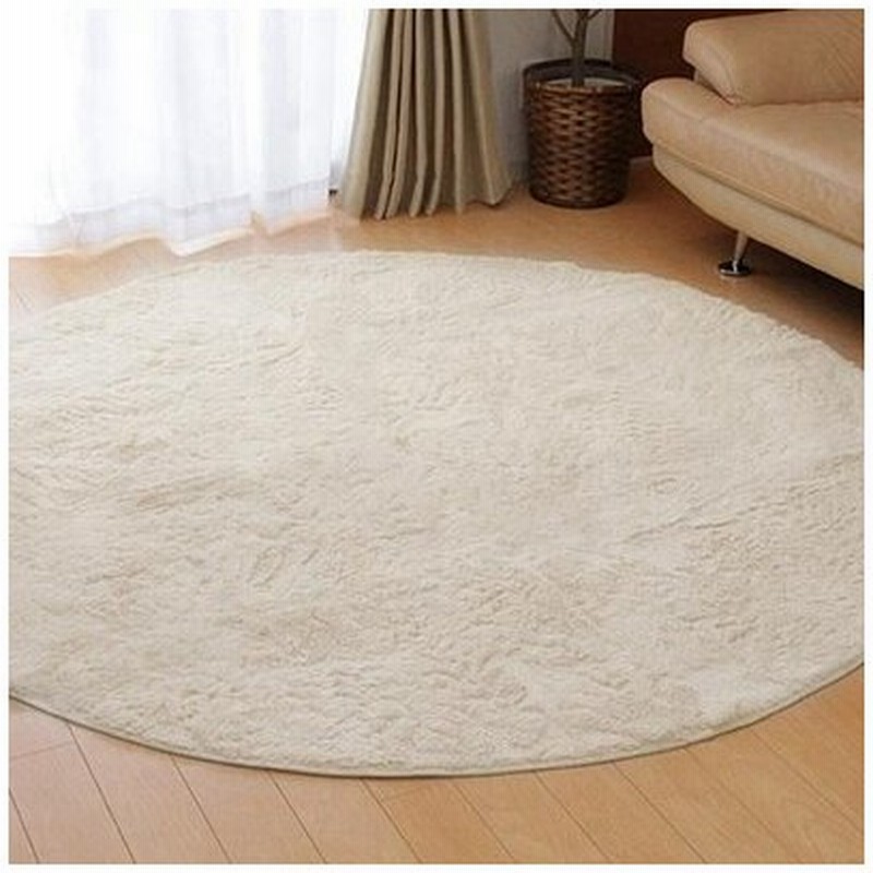 ラグ ラグマット カーペット おしゃれ 北欧 安い 絨毯 円形ラグ ファーラグ フェイク ムートン 厚手 床暖房 185 3畳 アイボリ 通販 Lineポイント最大get Lineショッピング