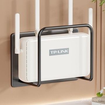 臺灣🚍8H出🉑wifi墻上壁掛機頂盒置物架電視打孔路由器放置支架收納盒託架