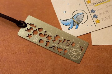 魟魚博士的海底世界書籤手帳尺