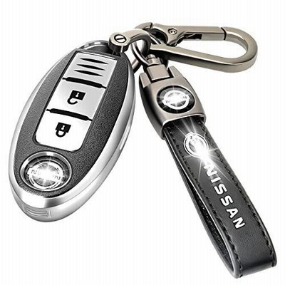 日産キーフォブカバー レザーキーホルダー付き キーフォブケース 日産アルティマ セントラ マキシマ ローグ アルマダ パスファインダー インフィニティプレ