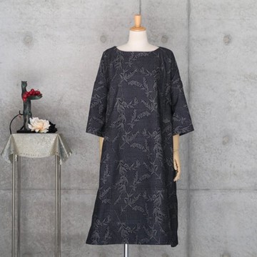 Pinkoi 代購 - 和服翻拍春亞紡洋裝 深藍色 L ~ 均碼